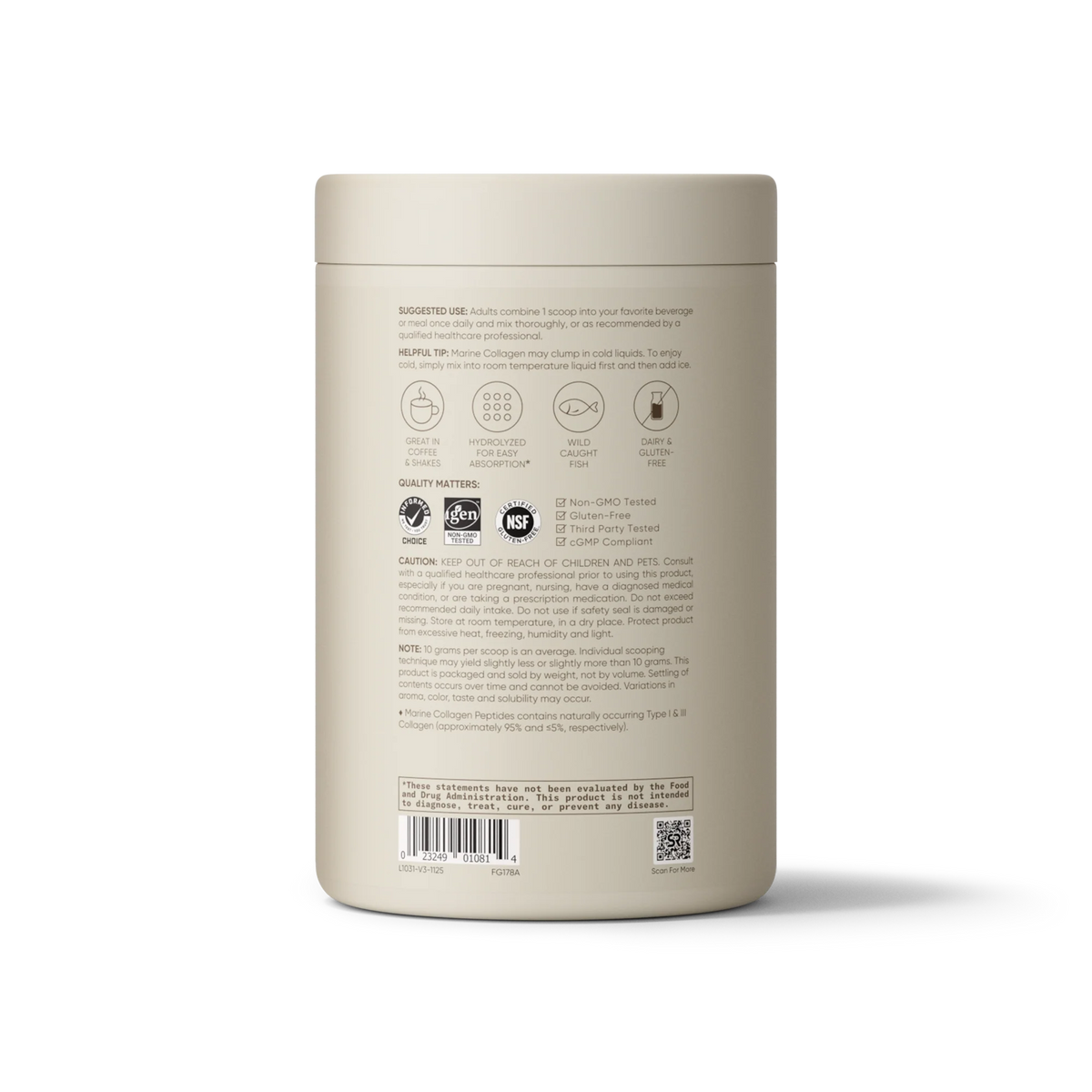 Marine Collagen Peptides (34 Servings) - 12oz