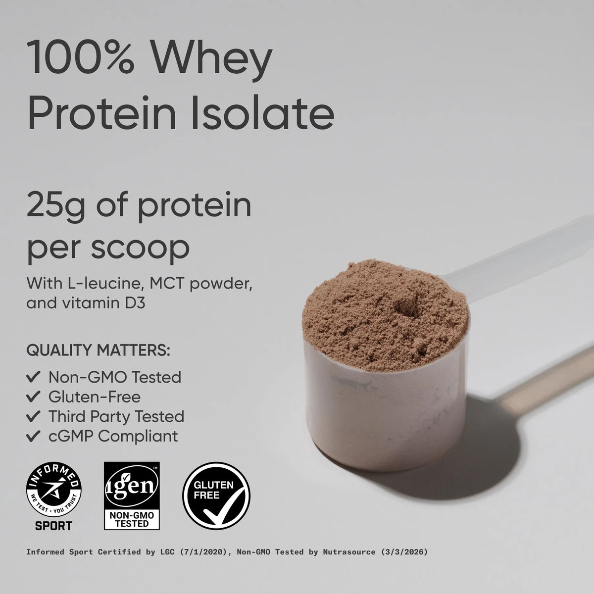 Whey Protein Isolate - Dark Chocolate