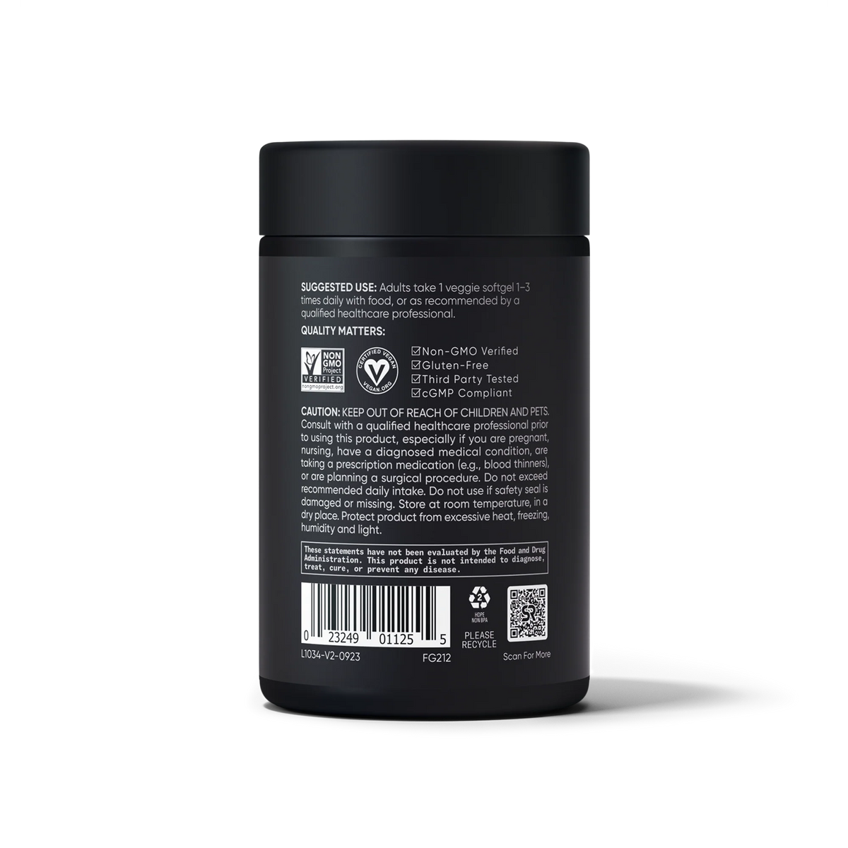 Flaxseed Oil 1200mg (180 veggie softgels)