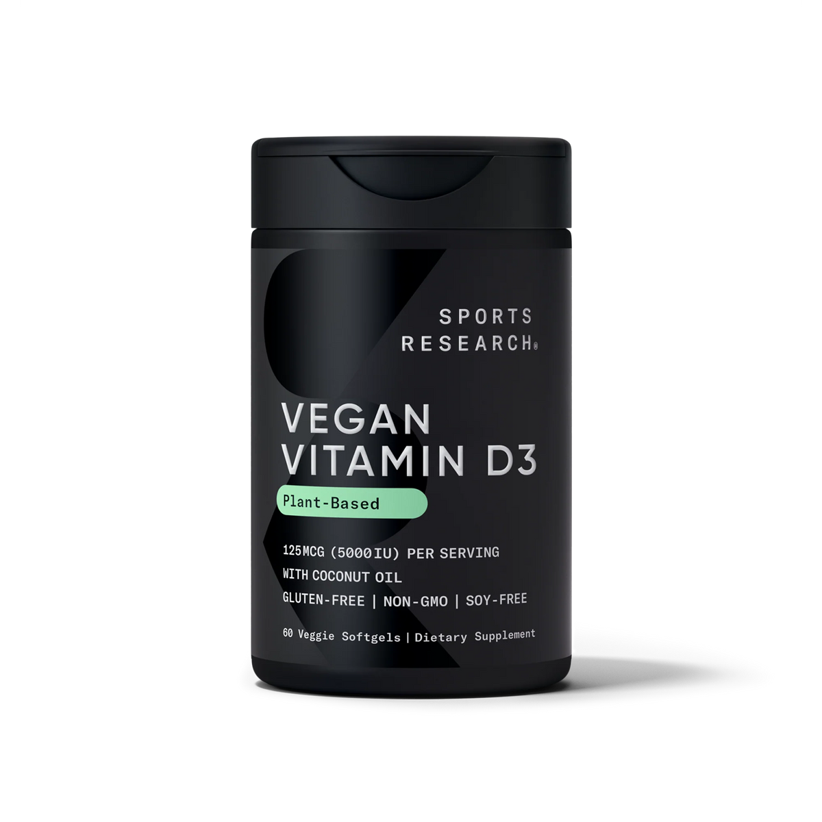 Vegan Vitamin D3 5000iu (60 veggie softgels)