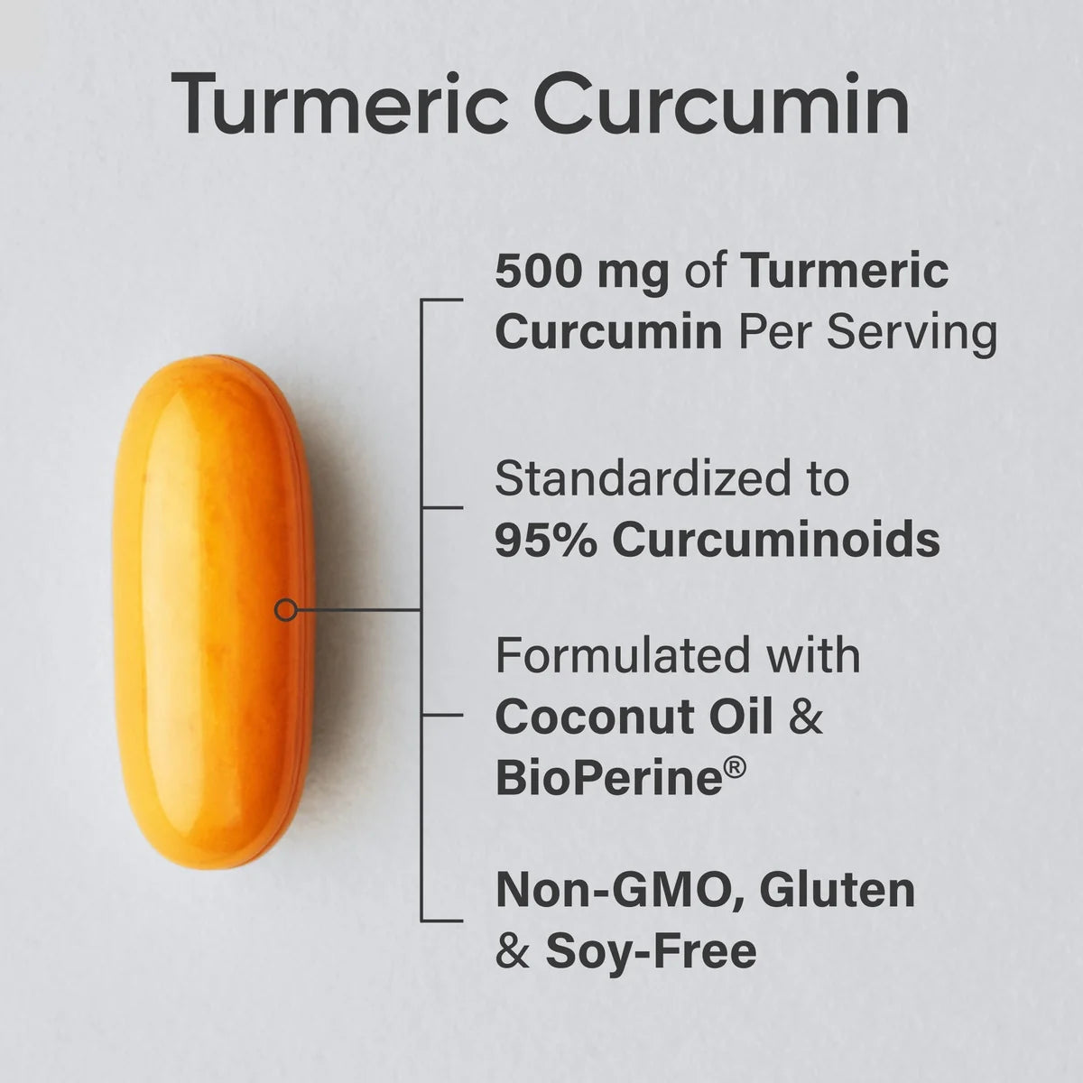 Turmeric Curcumin with Coconut Oil and Bioperine®