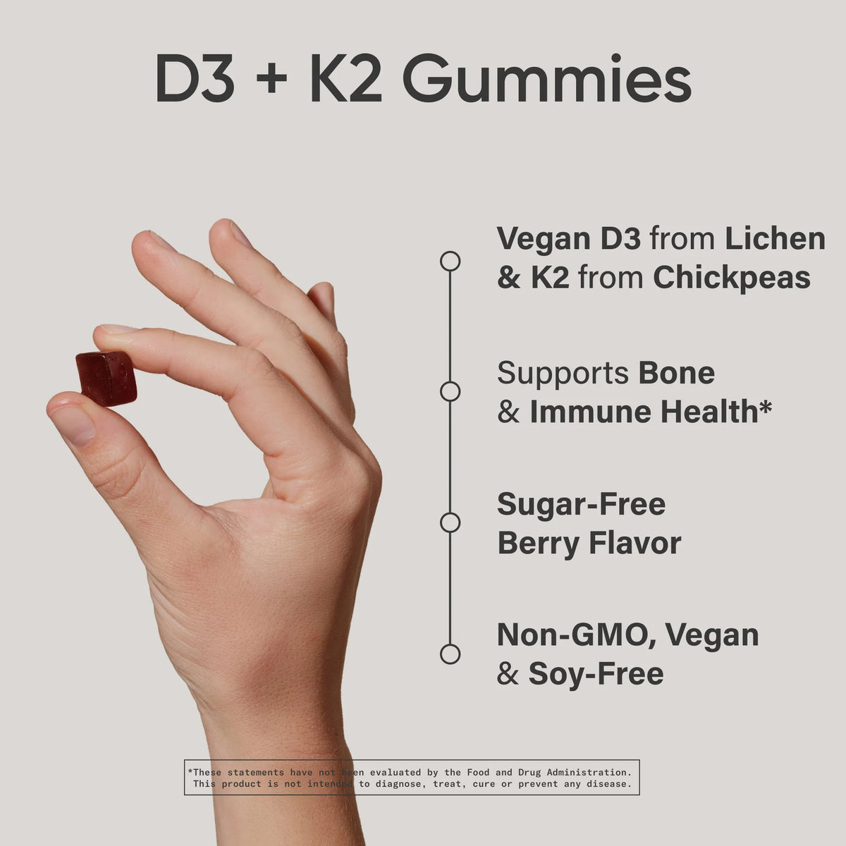 Vegan D3 + K2 Gummies
