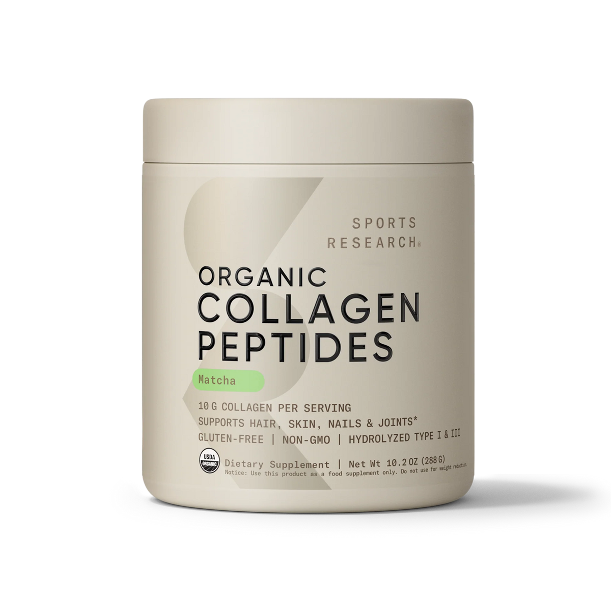 Collagen Peptides Matcha Green Tea (24 Servings) - 10.16oz